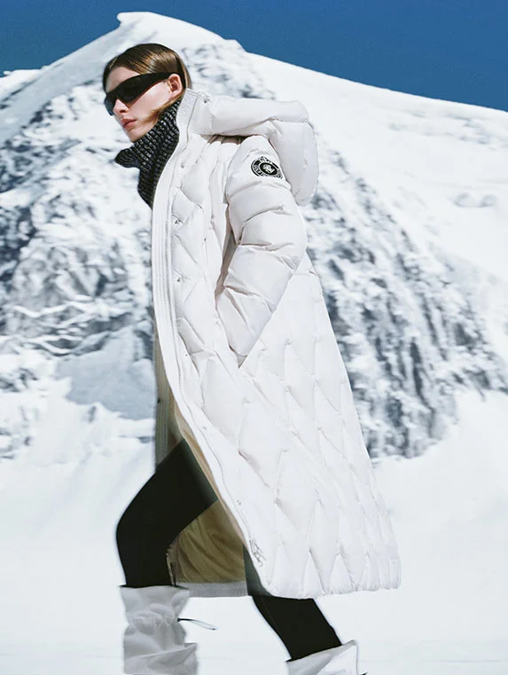 New Chinese Style Women Down Jacket Puffer Coat - Clear Mirror 镜花明 (Preorder)