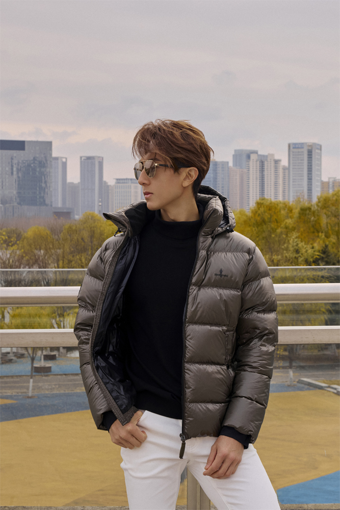 ultra light down relaxed coat