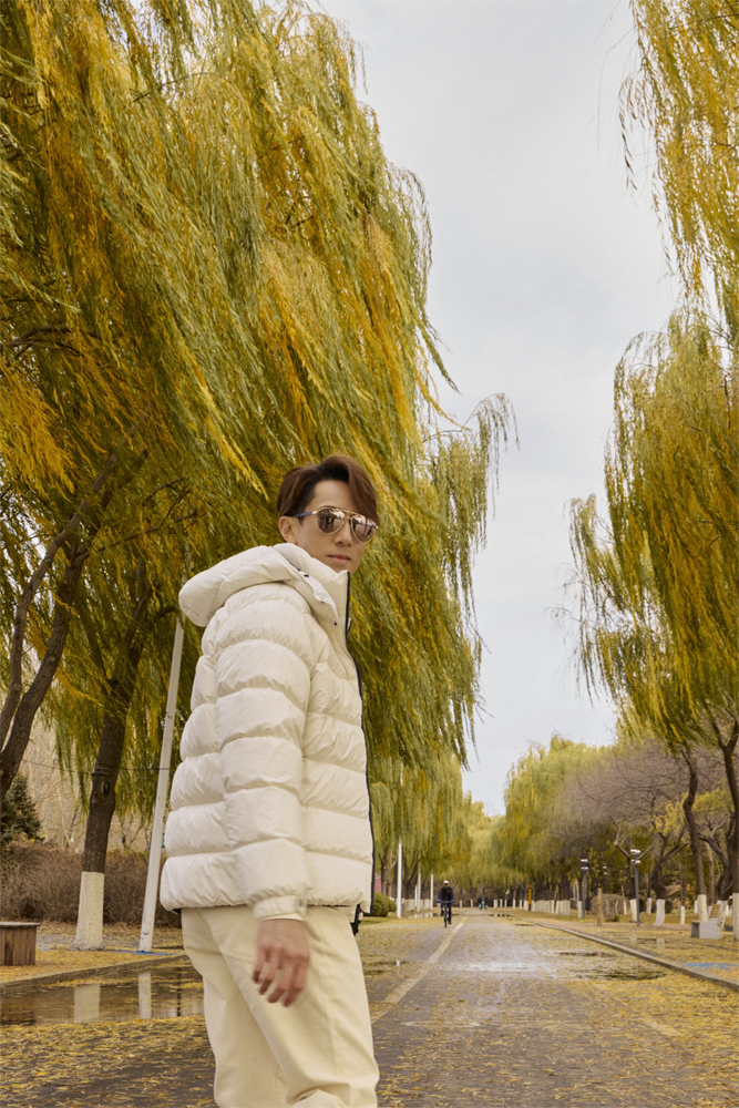white light down jacket